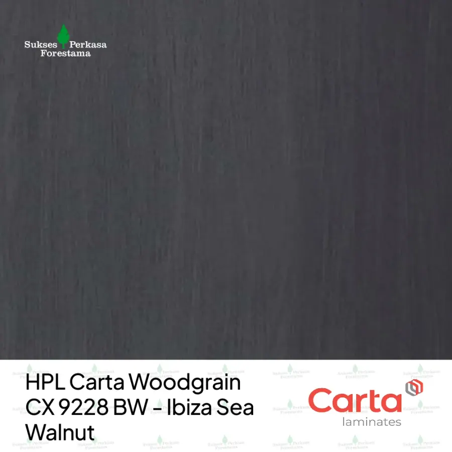 HPL Carta Woodgrain CX 9228 BW - Ibiza Sea Walnut