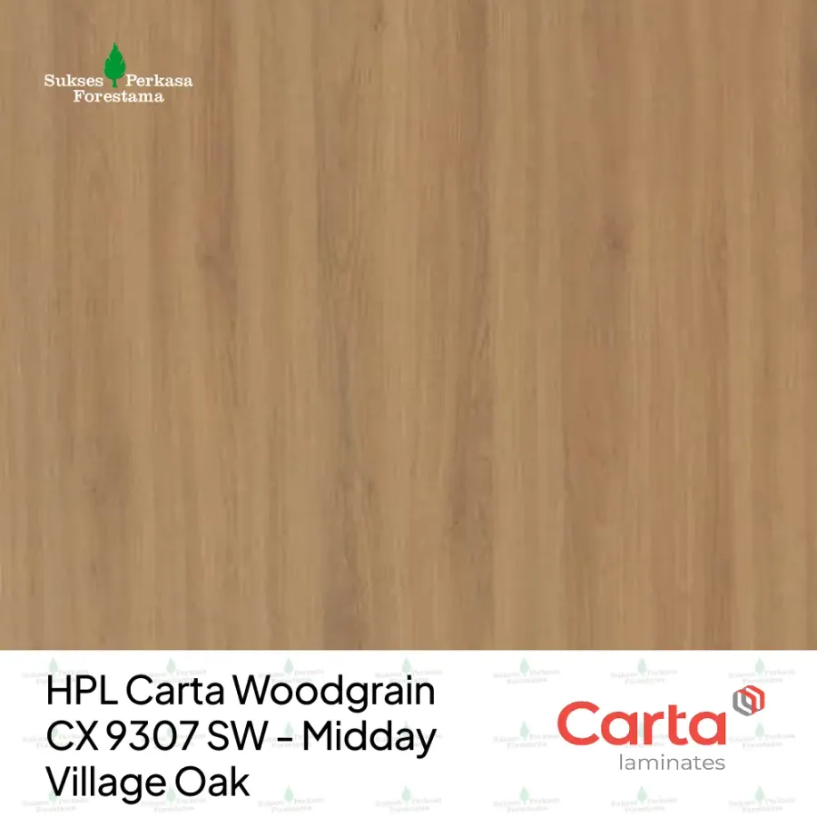 HPL Carta Woodgrain CX 9307 SW - Midday Village Oak