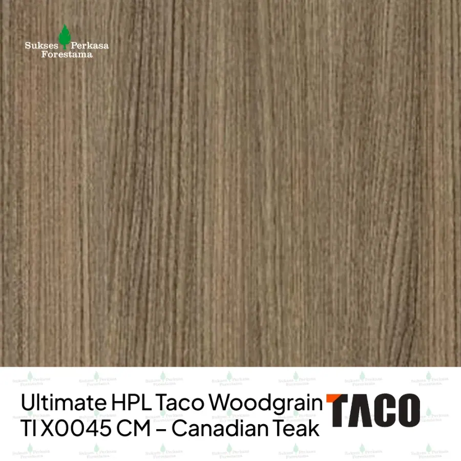 Ultimate HPL Taco Woodgrain TI X0045 CM – Canadian Teak