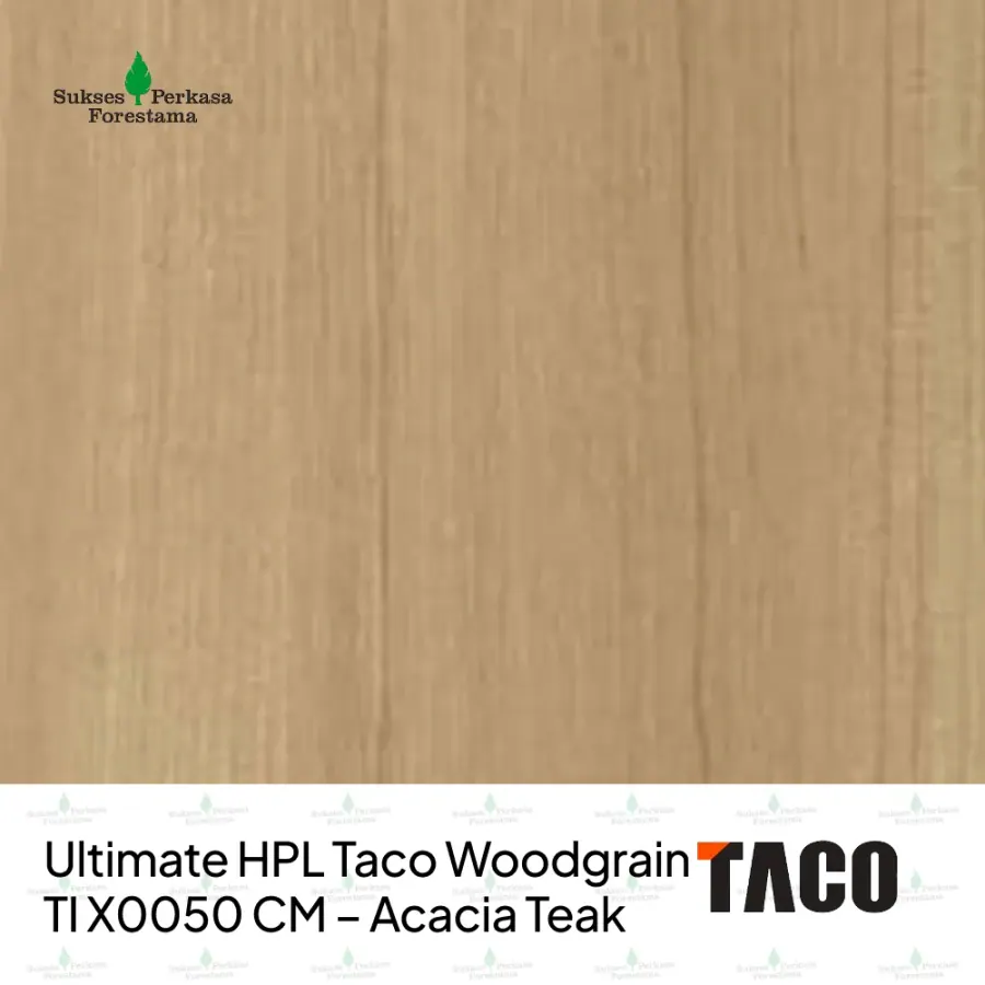 Ultimate HPL Taco Woodgrain TI X0050 CM – Acacia Teak