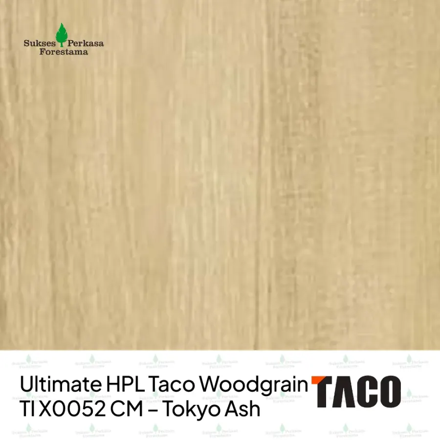 Ultimate HPL Taco Woodgrain TI X0052 CM – Tokyo Ash