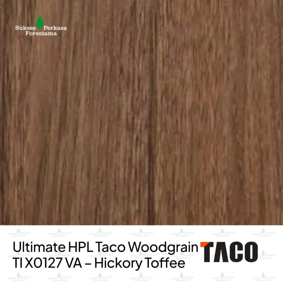 Ultimate HPL Taco Woodgrain TI X0127 VA – Hickory Toffee