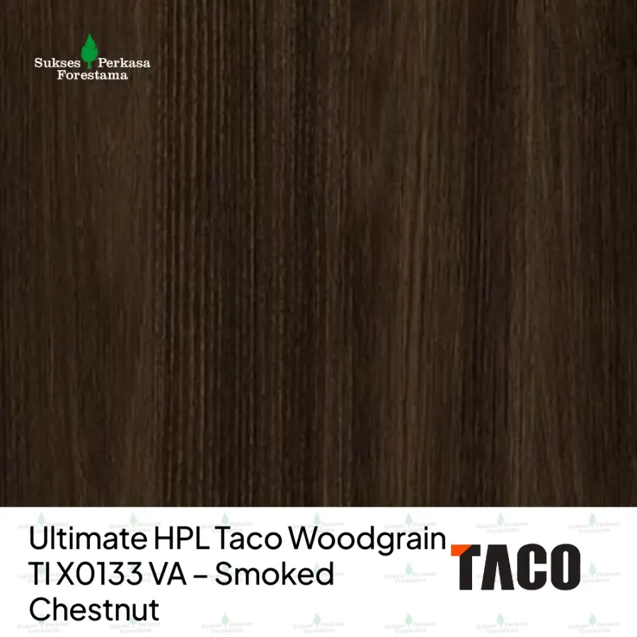 Ultimate HPL Taco Woodgrain TI X0133 VA – Smoked Chestnut