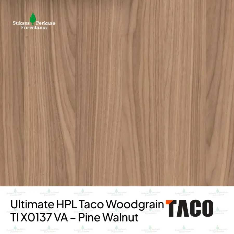 Ultimate HPL Taco Woodgrain TI X0137 VA – Pine Walnut