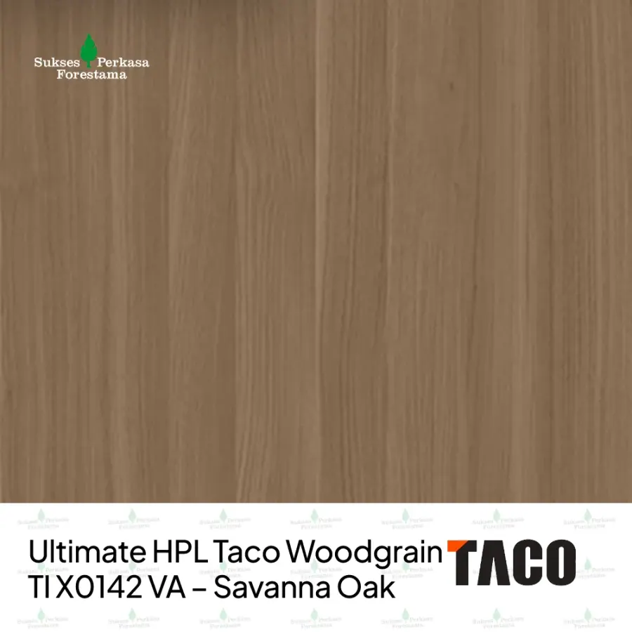 Ultimate HPL Taco Woodgrain TI X0142 VA – Savanna Oak