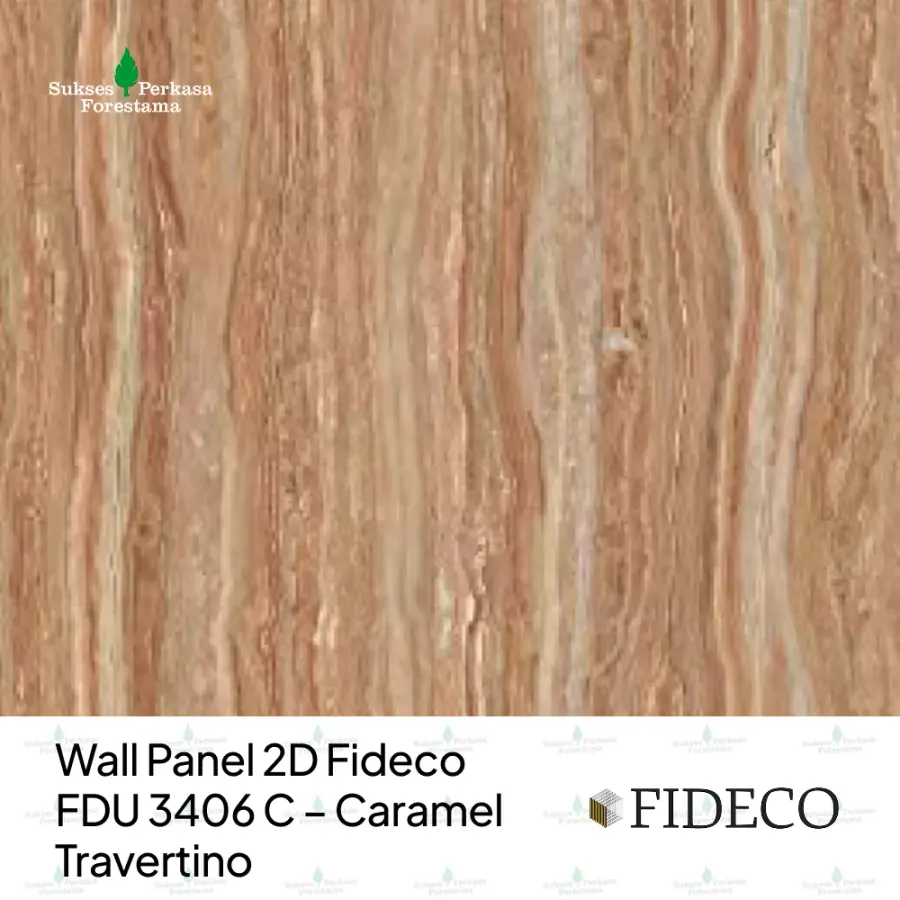 Wall Panel 2D Fideco FDU 3406 C – Caramel Travertino
