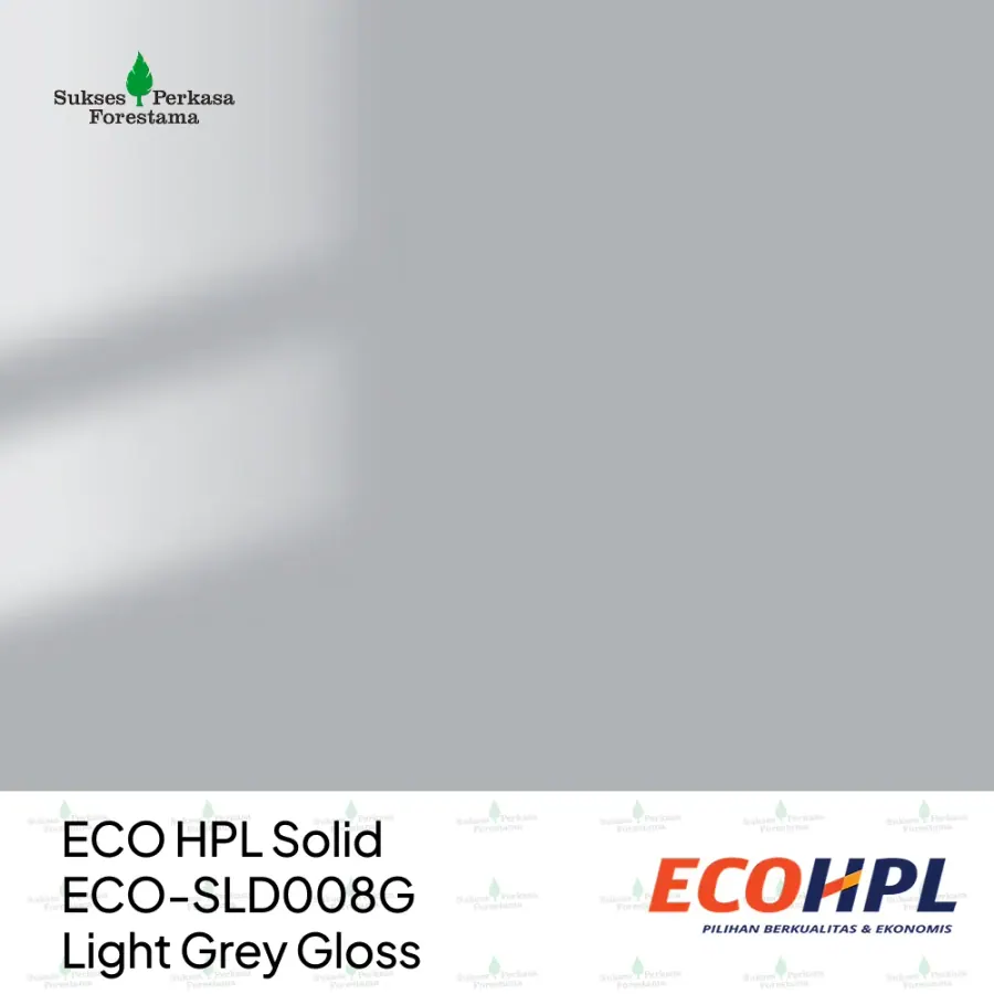 ECO HPL Solid ECO-SLD008G Light Grey Gloss