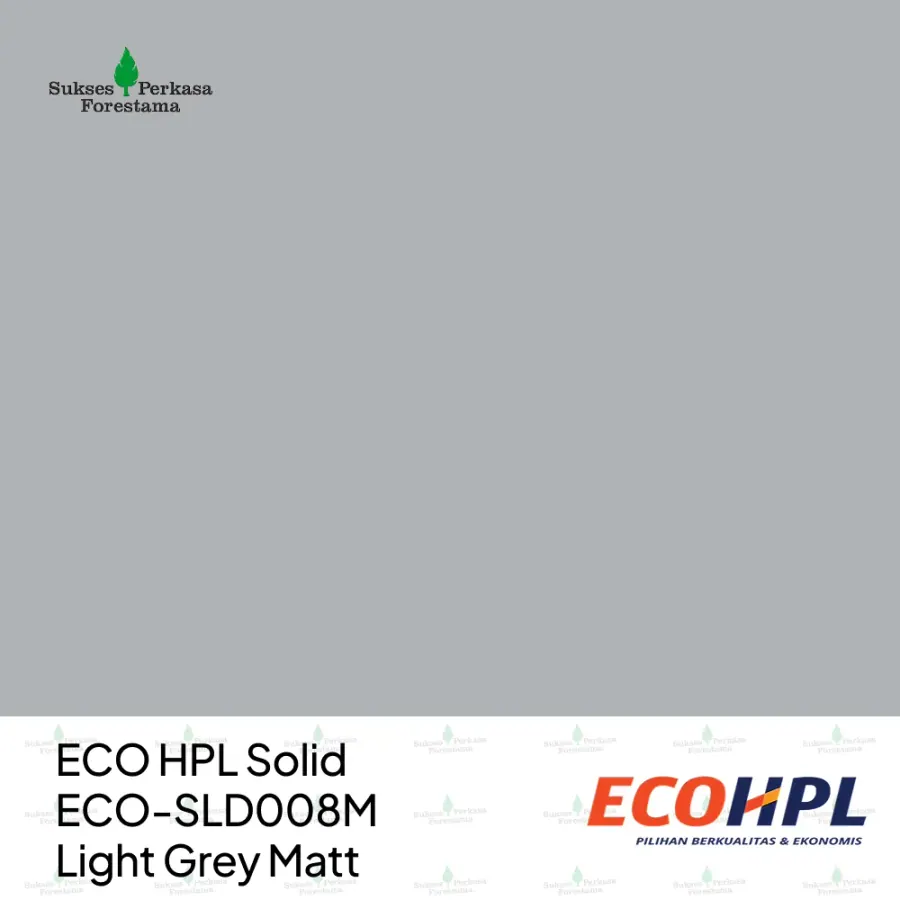 ECO HPL Solid ECO-SLD008M Light Grey Matt