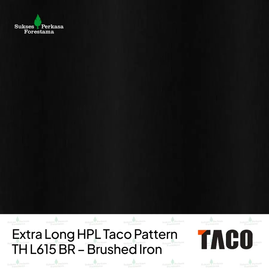 Extra Long HPL Taco Pattern TH L615 BR – Brushed Iron