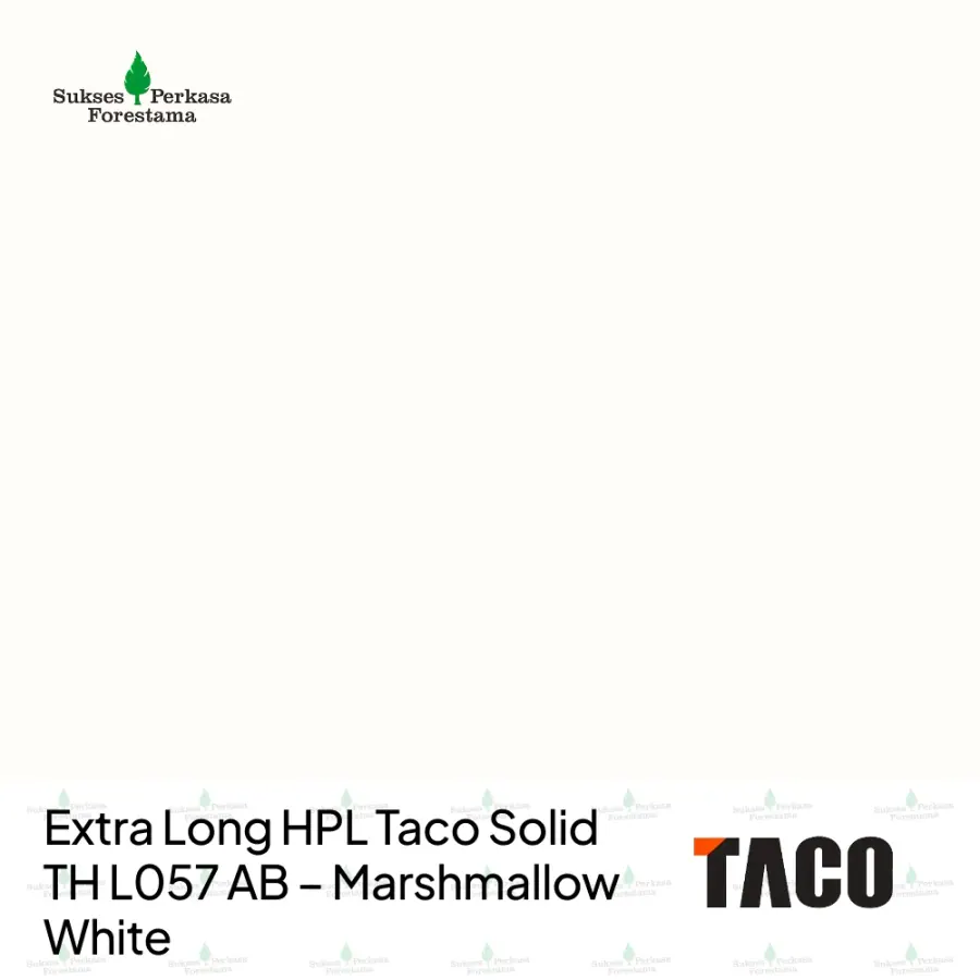 Extra Long HPL Taco Solid TH L057 AB – Marshmallow White