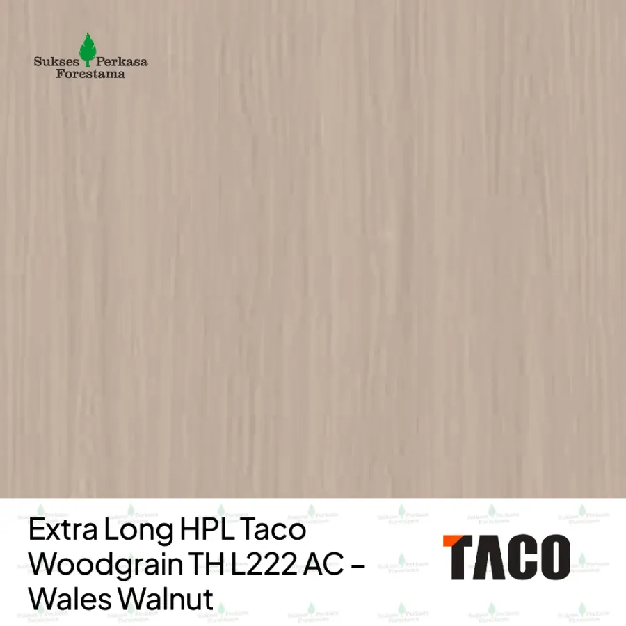 Extra Long HPL Taco Woodgrain TH L222 AC – Wales Walnut