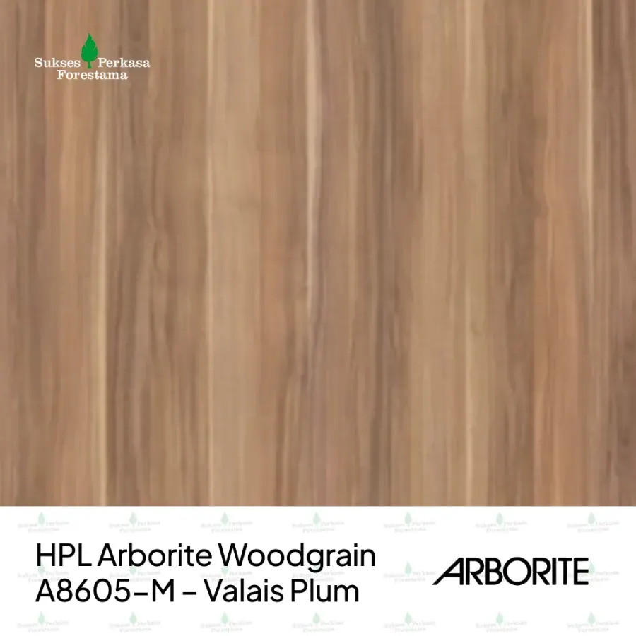 HPL Arborite Woodgrain A8605-M – Valais Plum