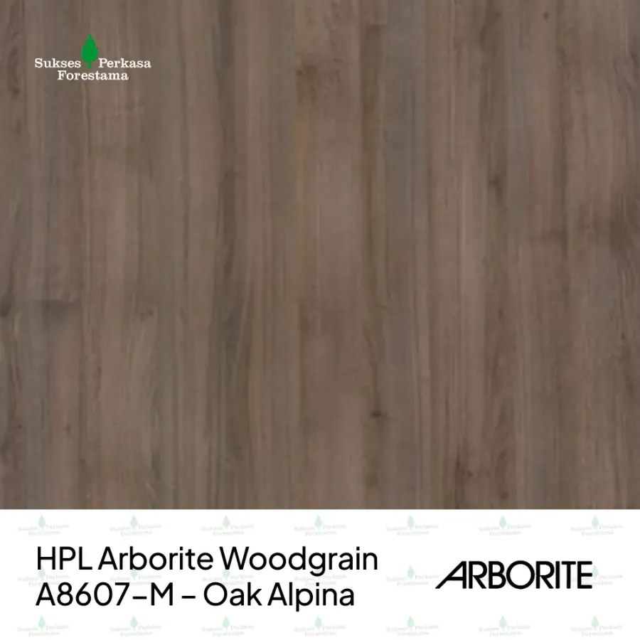 HPL Arborite Woodgrain A8607-M – Oak Alpina