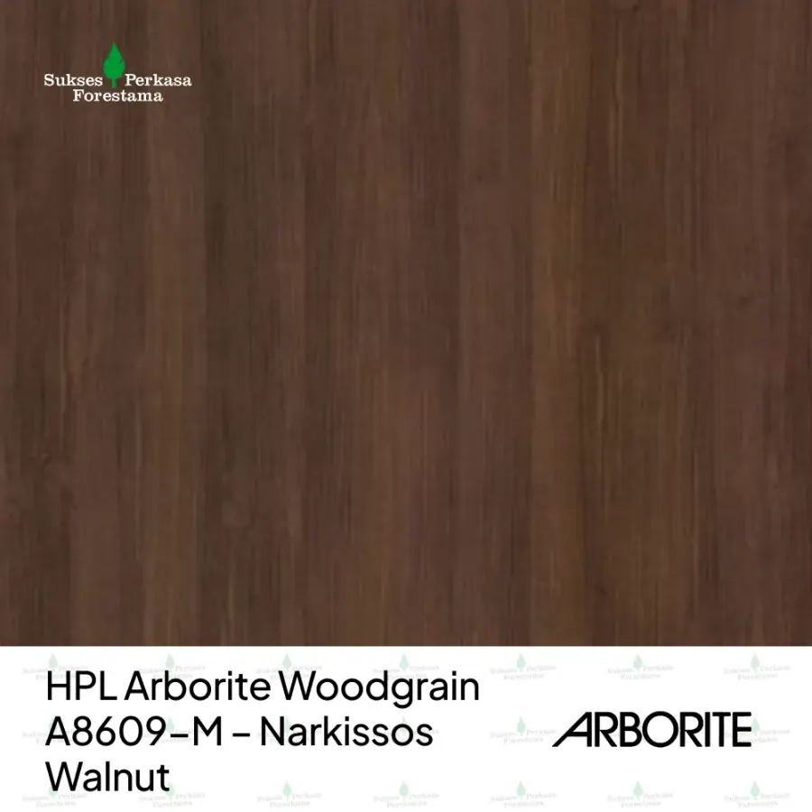 HPL Arborite Woodgrain A8609-M – Narkissos Walnut