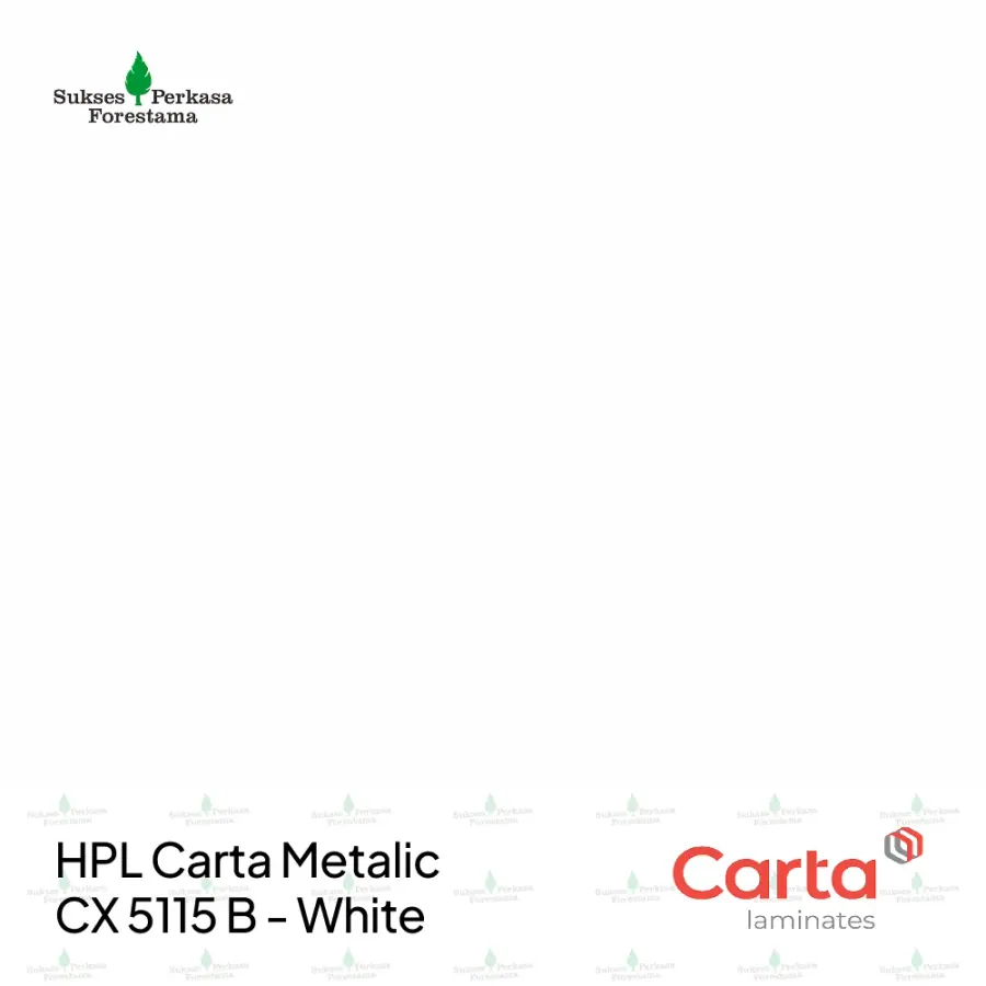 HPL Carta Metalic CX 5115 B - White
