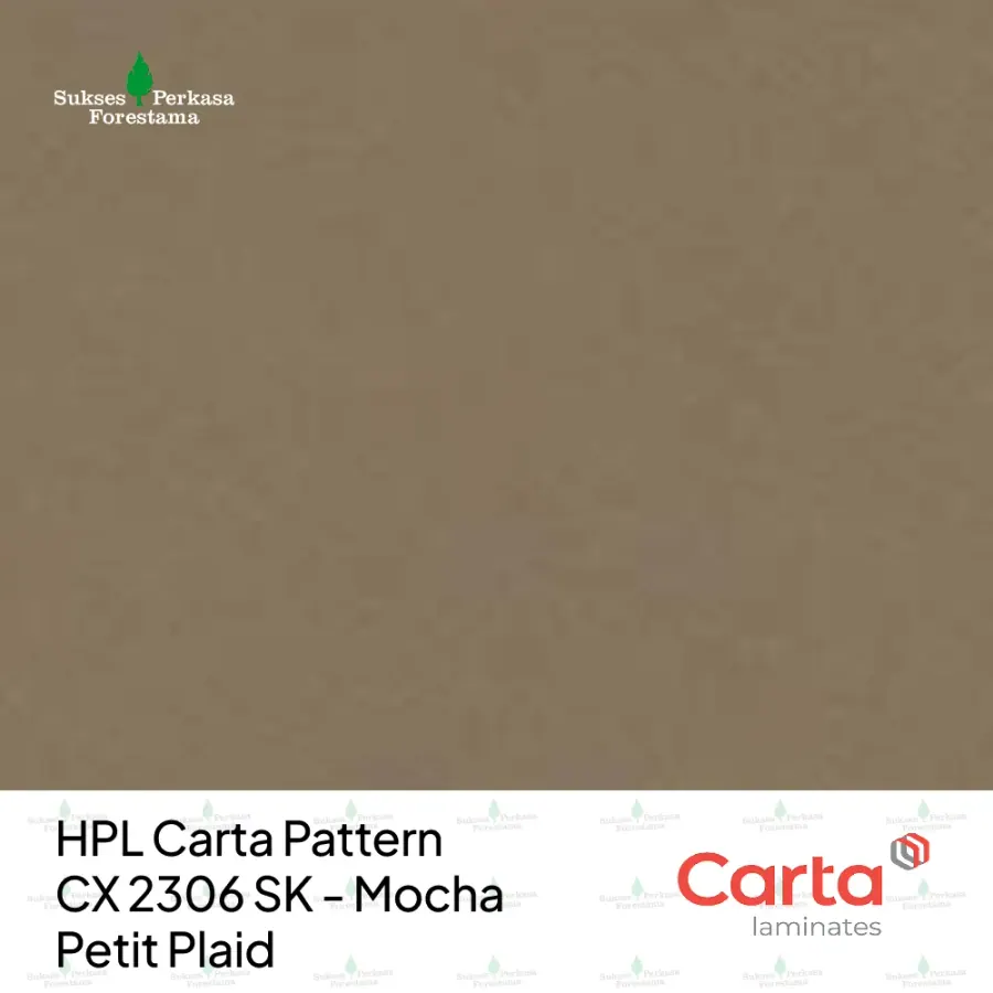 HPL Carta Pattern CX 2306 SK - Mocha Petit Plaid