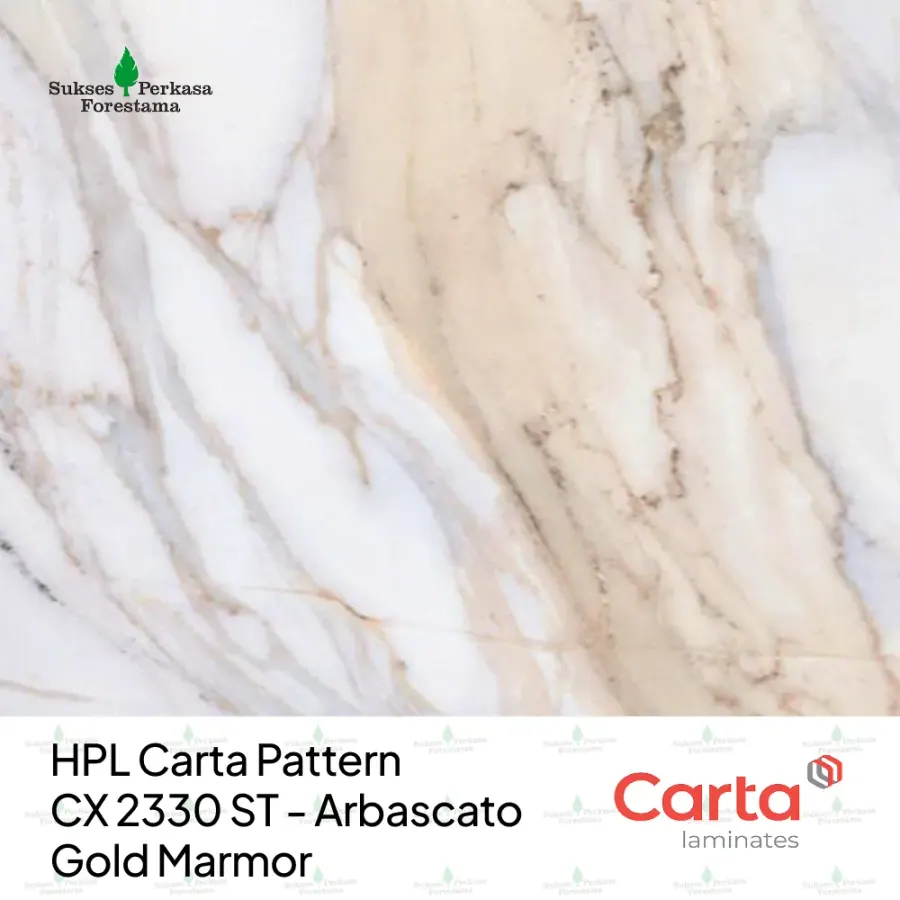 HPL Carta Pattern CX 2330 ST - Arbascato Gold Marmor