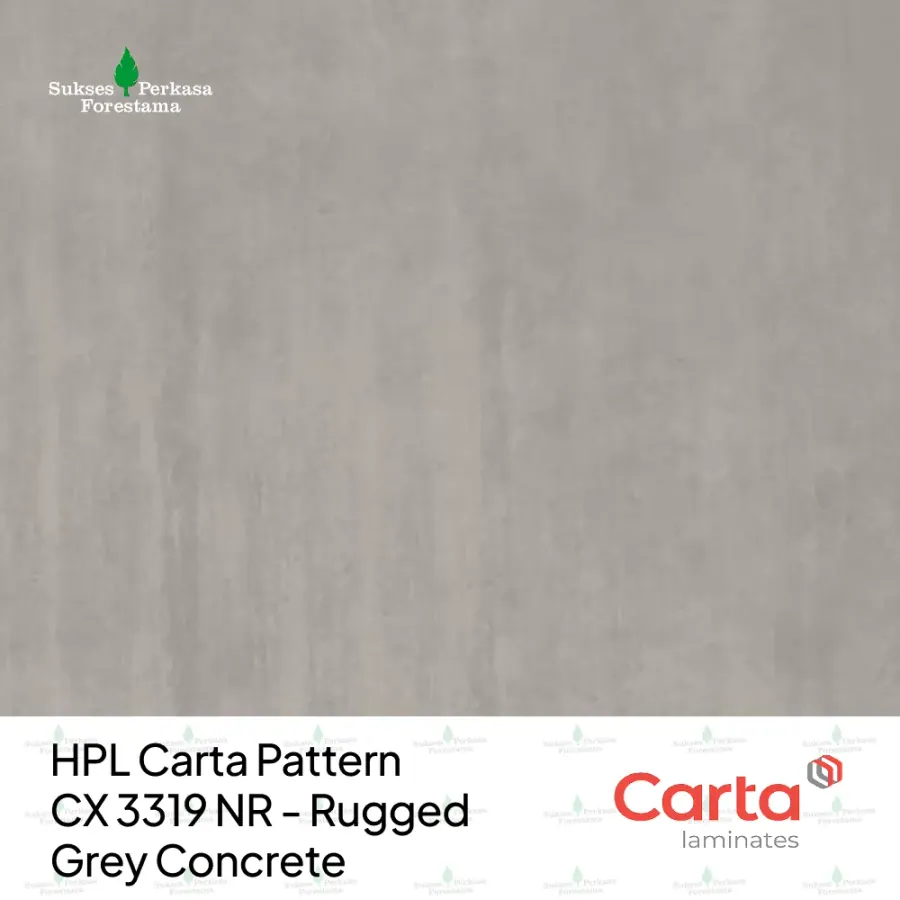 HPL Carta Pattern CX 3319 NR - Rugged Grey Concrete