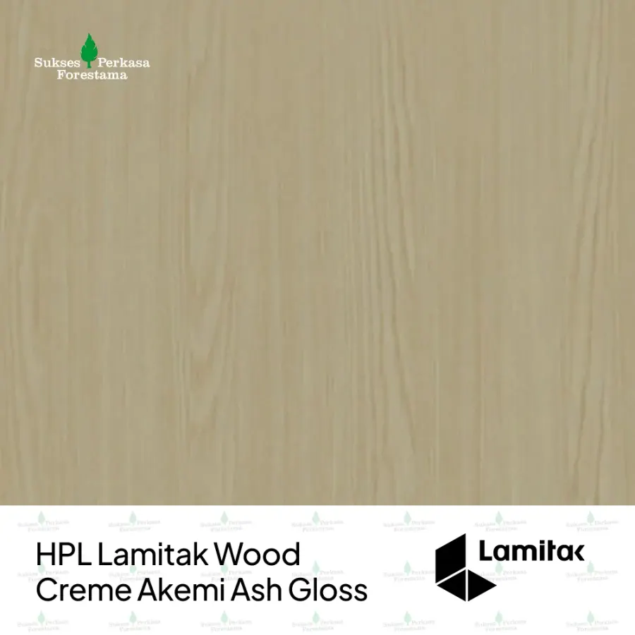 HPL Lamitak Wood Creme Akemi Ash Gloss
