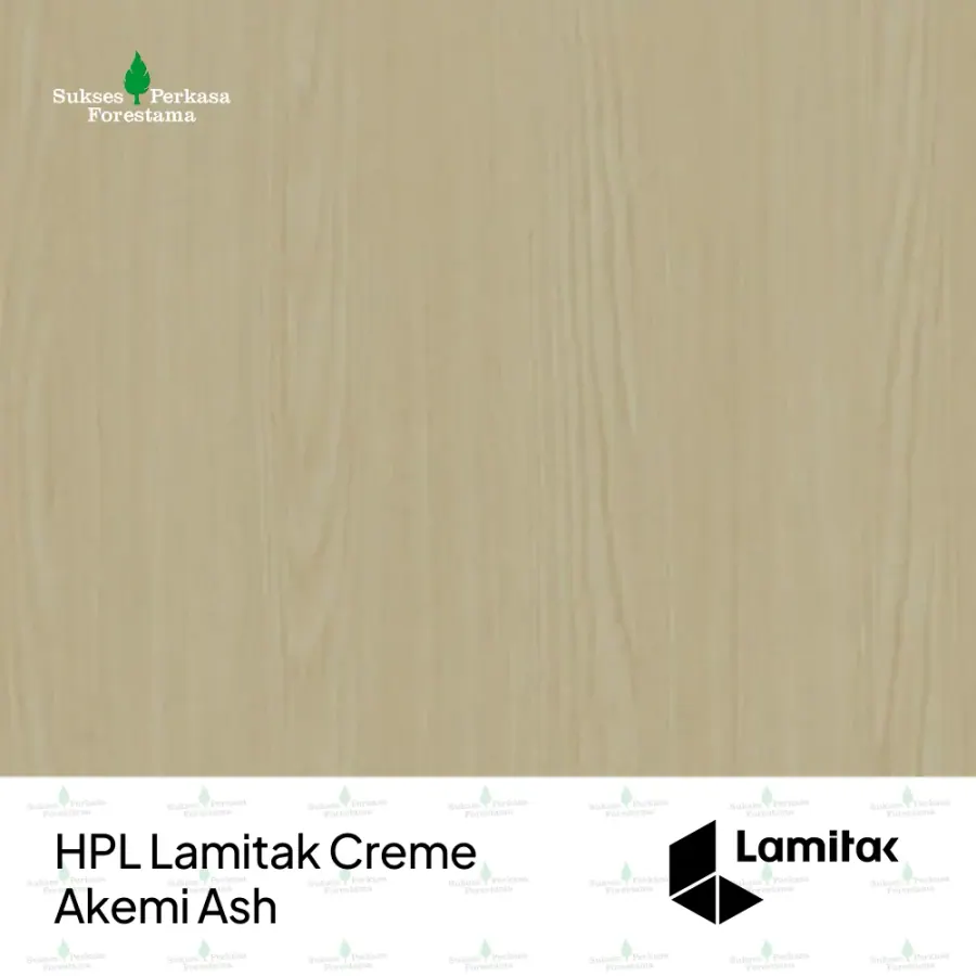 HPL Lamitak Wood Creme Akemi Ash