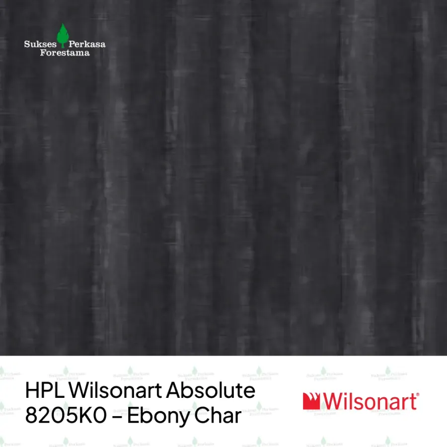HPL Wilsonart Absolute 8205K0 – Ebony Char