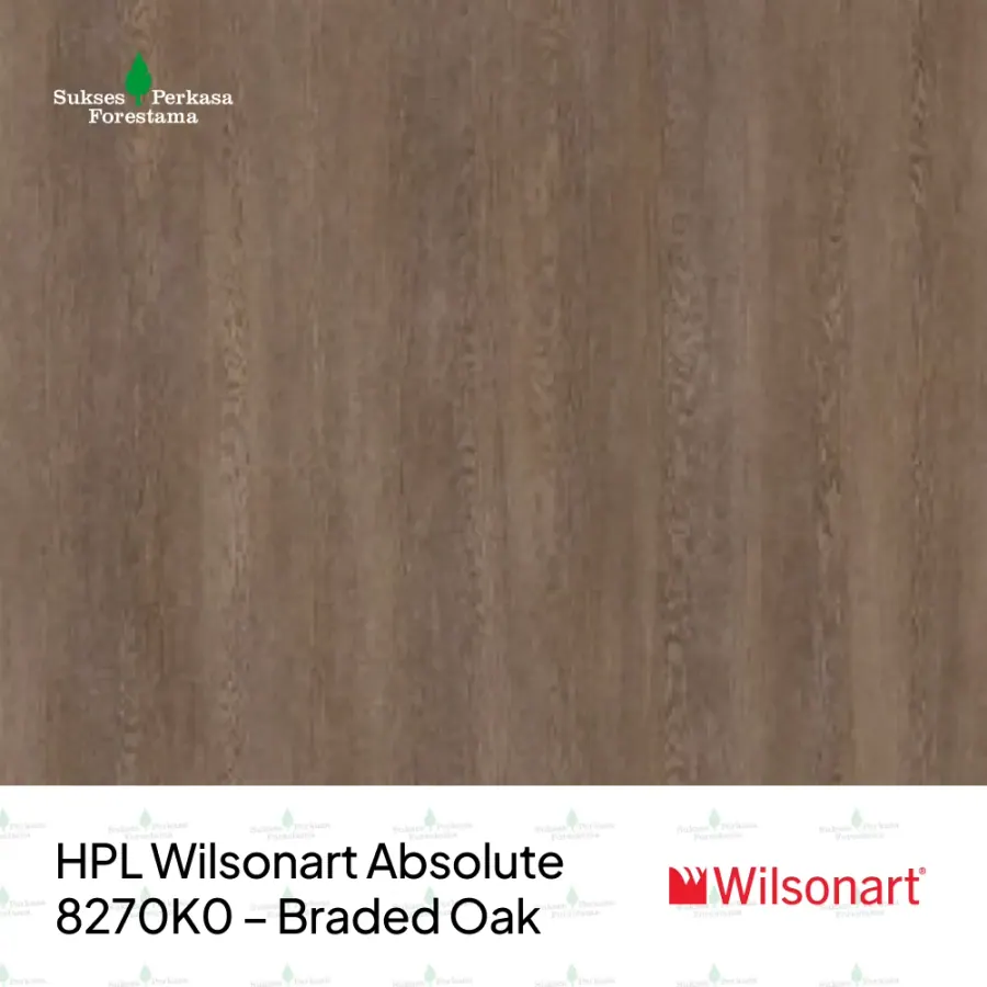 HPL Wilsonart Absolute 8270K0 – Braded Oak