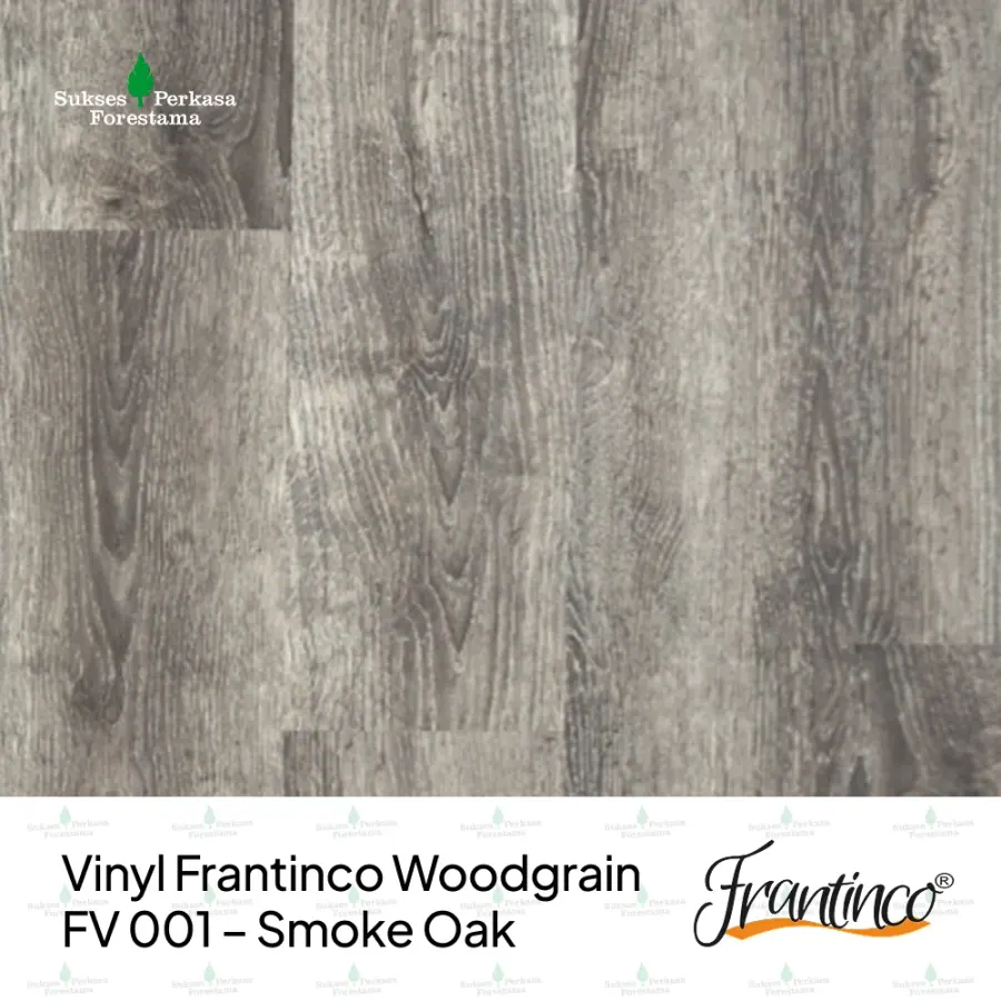 Vinyl Frantinco Woodgrain FV 001 – Smoke Oak