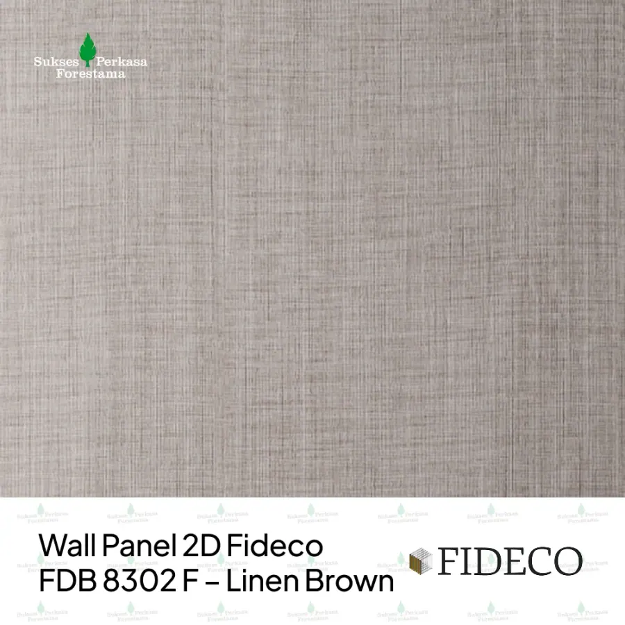 Wall Panel 2D Fideco FDB 8302 F – Linen Brown
