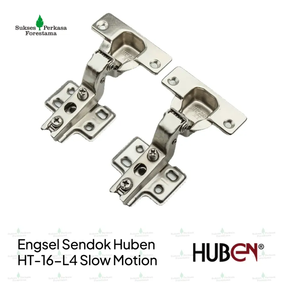 Engsel Sendok Huben Slide-On HT-16-L4 Ø35 mm - Full Bengkok