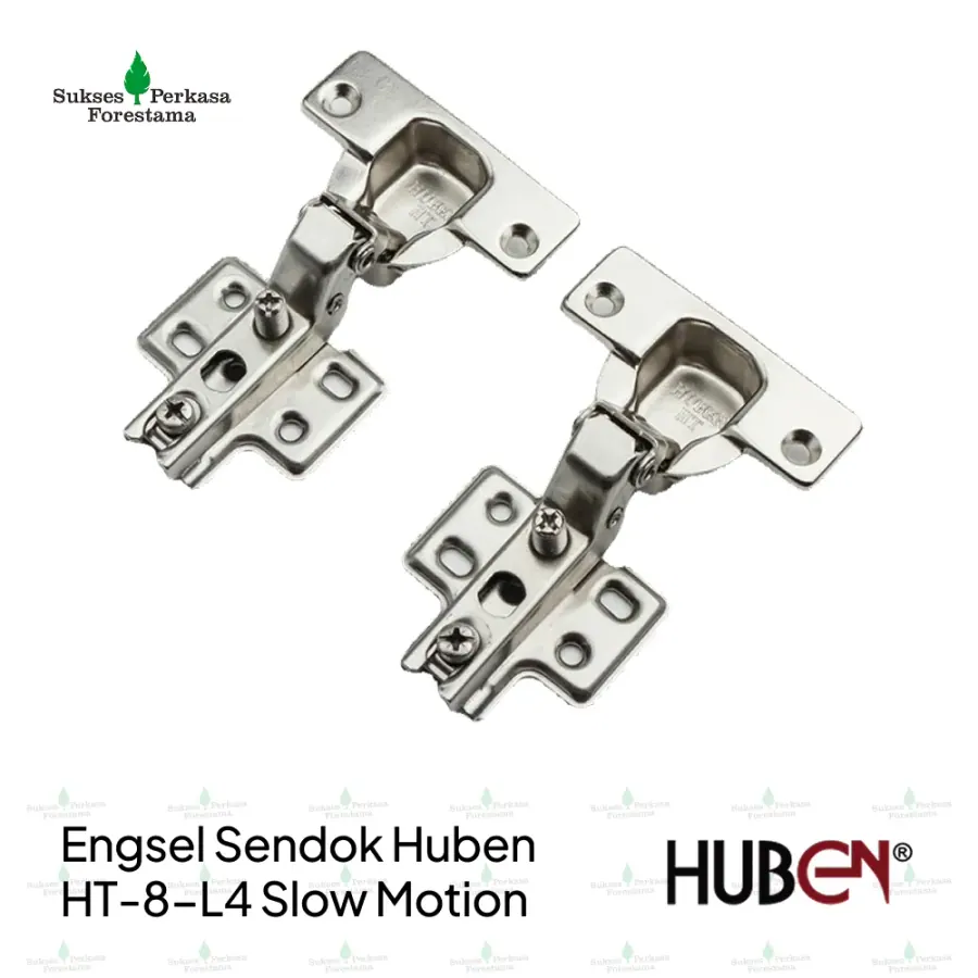 Engsel Sendok Huben Slide-On HT-8-L4 Ø35 mm - 1/2 Bengkok