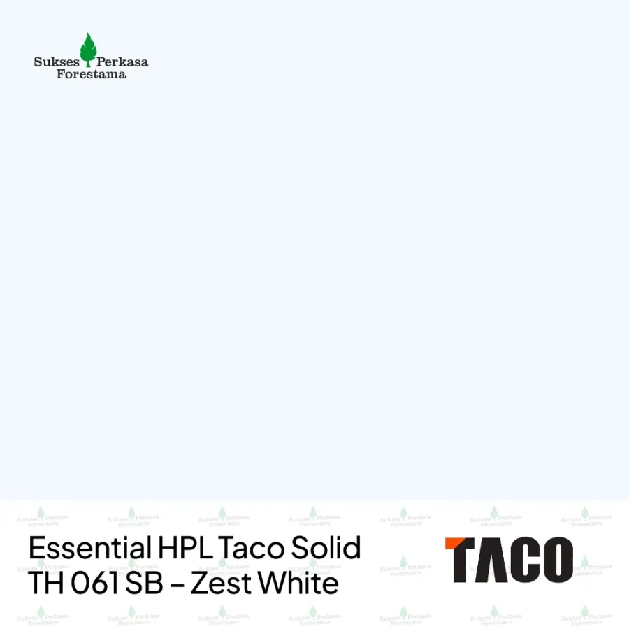 Essential HPL Taco Solid TH 061 SB – Zest White