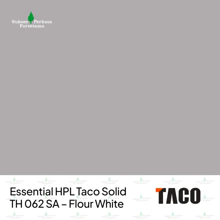 Essential HPL Taco Solid TH 062 SA – Flour White