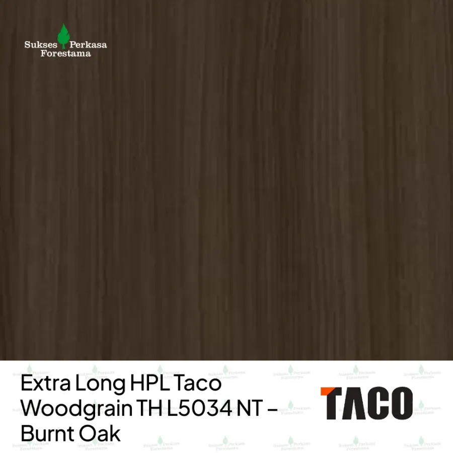 Extra Long HPL Taco Woodgrain TH L5034 NT – Burnt Oak