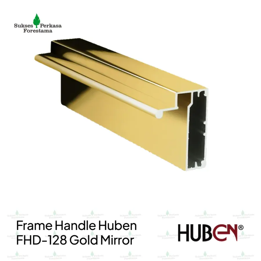Frame Handle Huben FHD-128 Gold Mirror