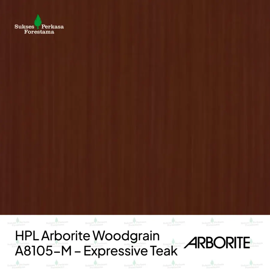 HPL Arborite Woodgrain A8105-M – Expressive Teak