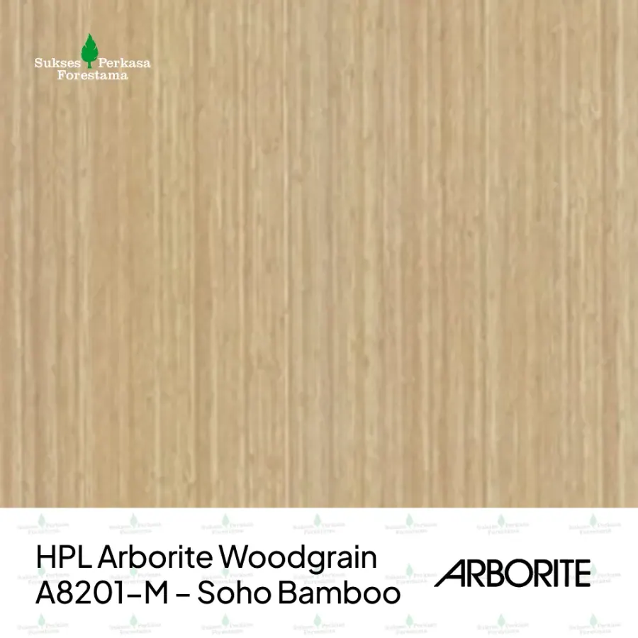 HPL Arborite Woodgrain A8201-M – Soho Bamboo