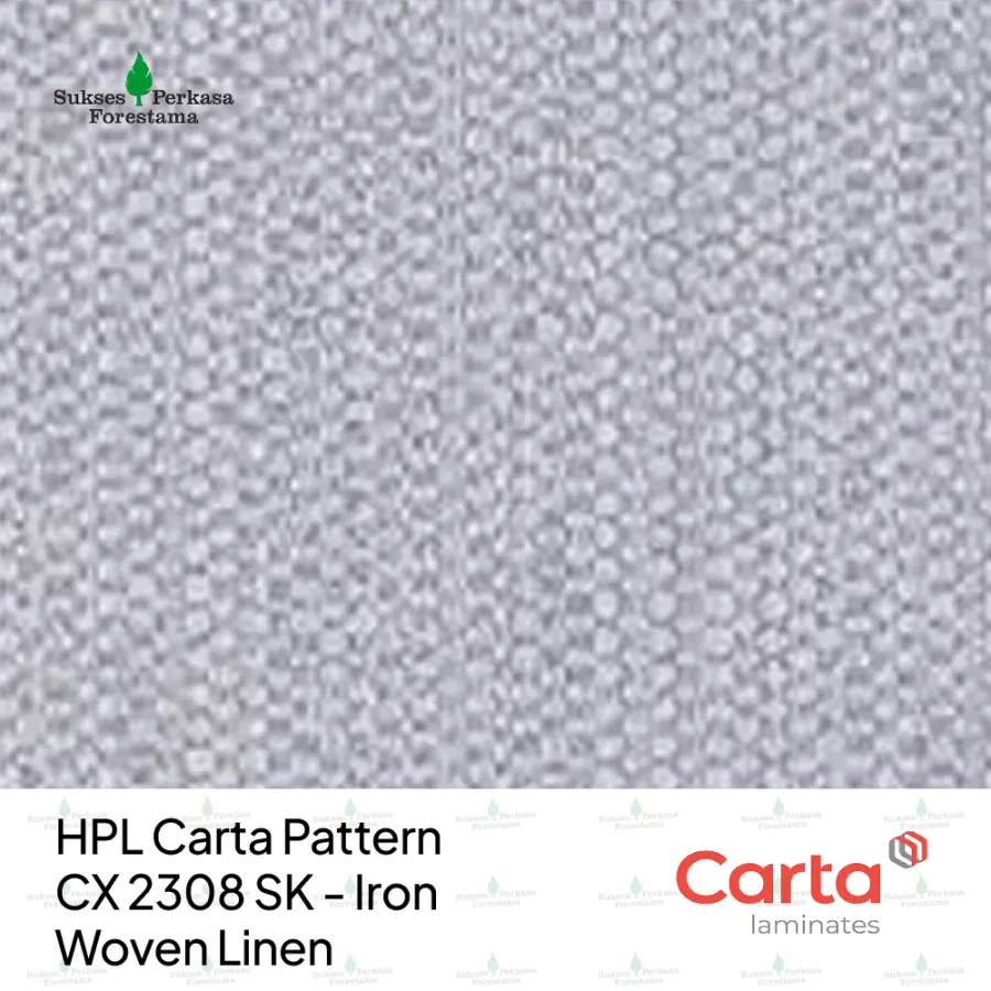 HPL Carta Pattern CX 2308 SK - Iron Woven Linen