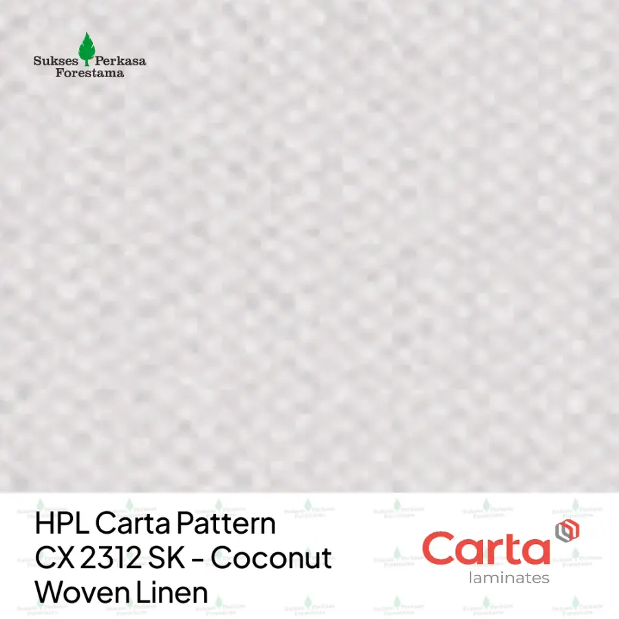 HPL Carta Pattern CX 2312 SK - Coconut Woven Linen