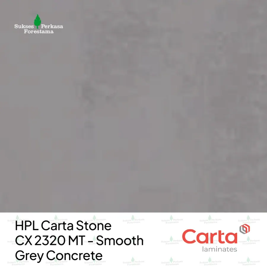 HPL Carta Stone CX 2320 MT - Smooth Grey Concrete