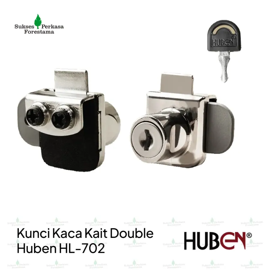 Kunci Kaca Kait Double Huben HL-702