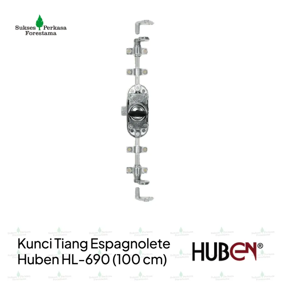 Kunci Tiang Espagnolete Huben HL-690-100 (100 cm)