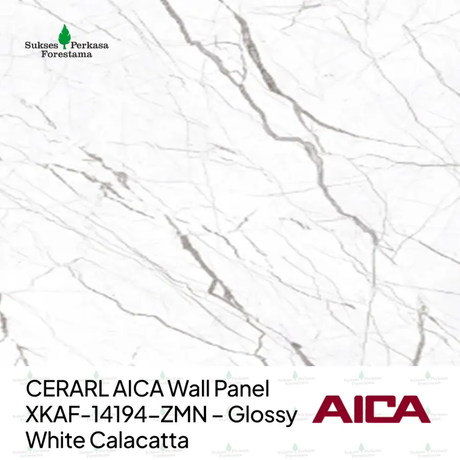CERARL AICA Wall Panel XKAF-14194-ZMN – Glossy White Calacatta