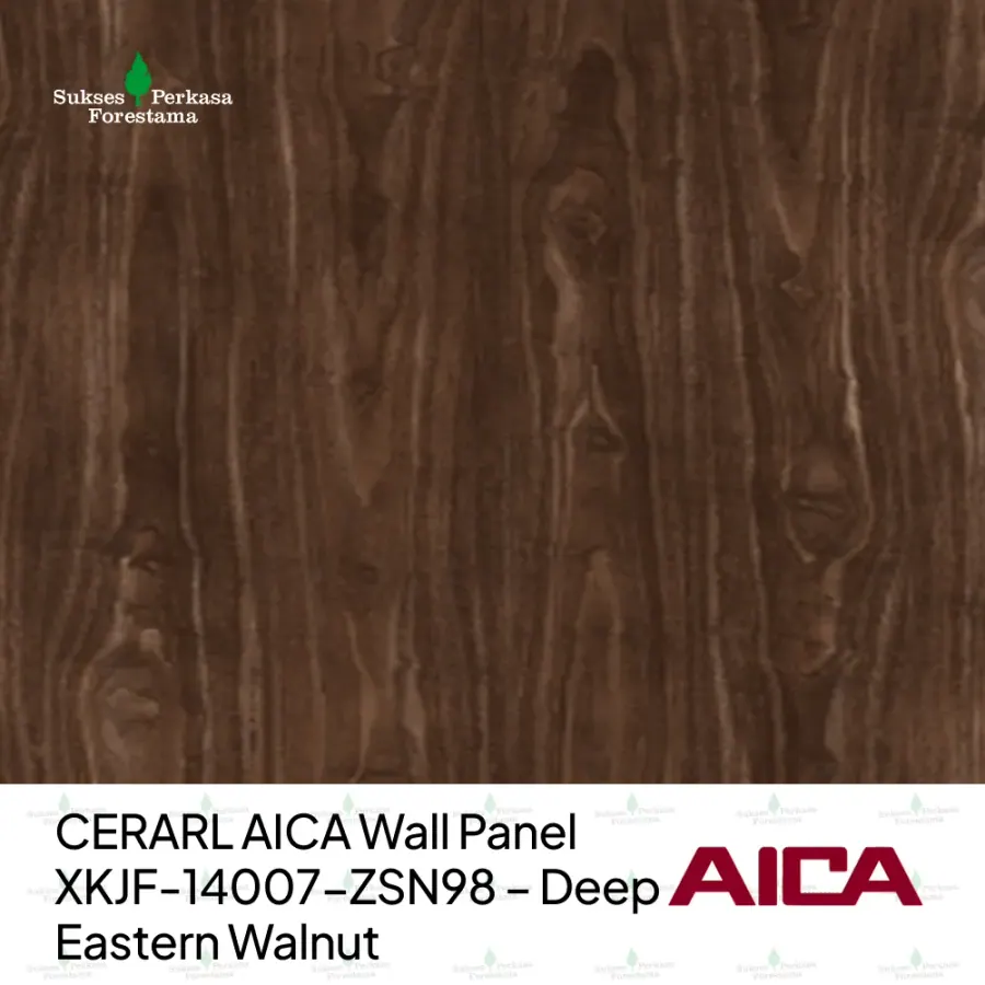 CERARL AICA Wall Panel XKJF-14007-ZSN98 – Deep Eastern Walnut