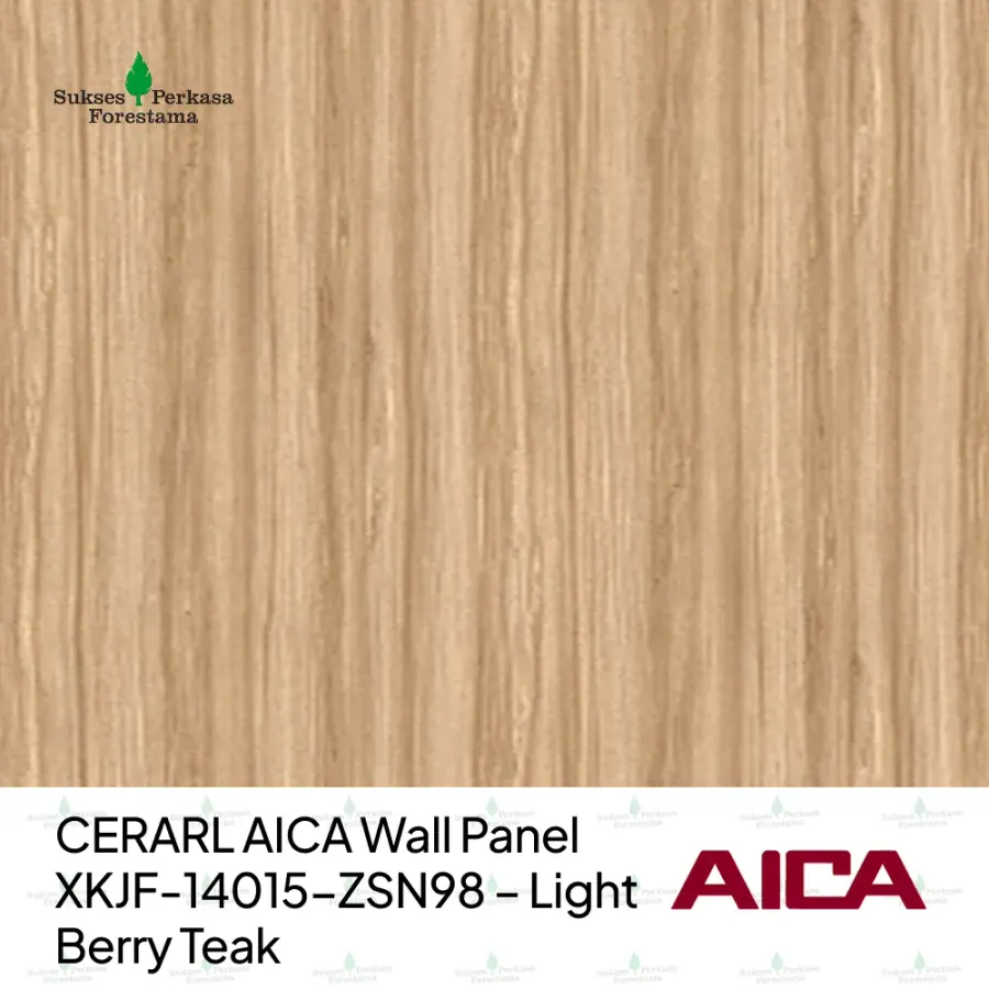 CERARL AICA Wall Panel XKJF-14015-ZSN98 – Light Berry Teak