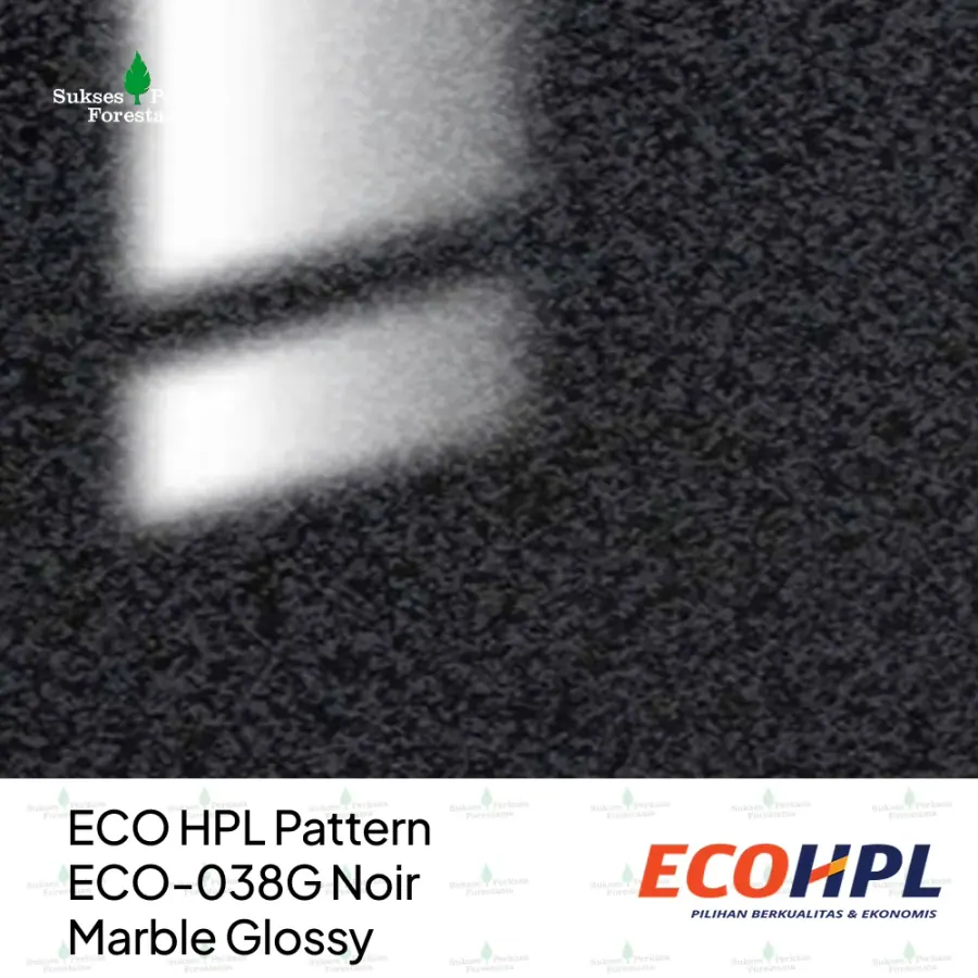 ECO HPL Pattern ECO-038G Noir Marble Glossy