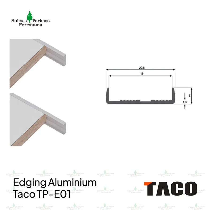 Edging Aluminium Taco TP-E01