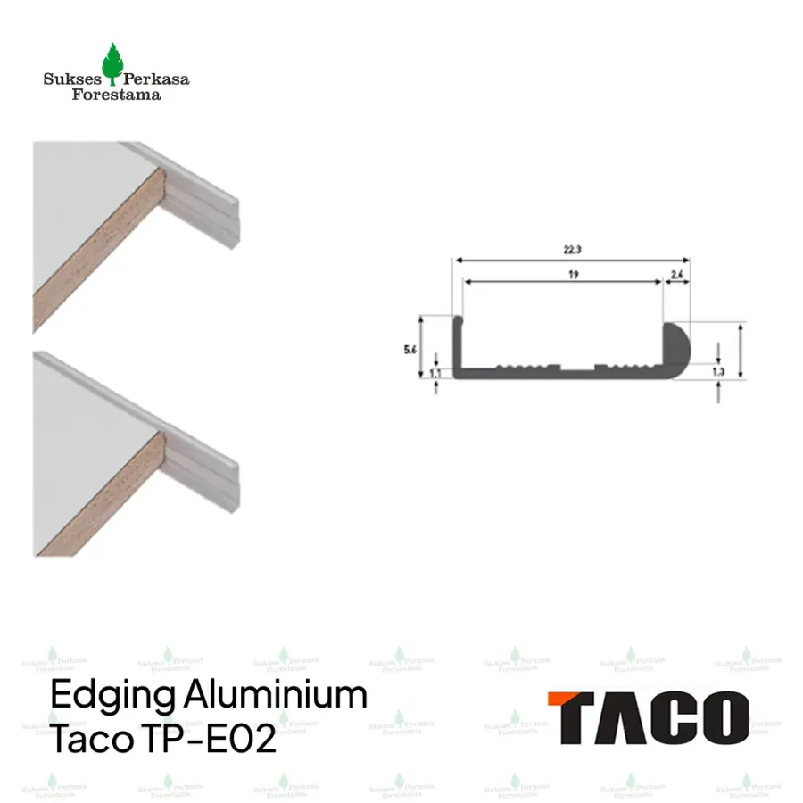 Edging Aluminium Taco TP-E02