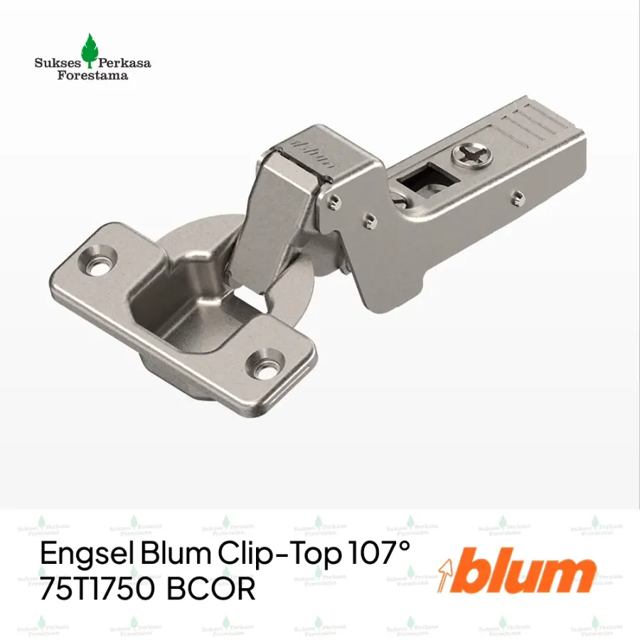 Engsel Blum Clip-Top 107° 75T1750 BCOR - Full Bengkok