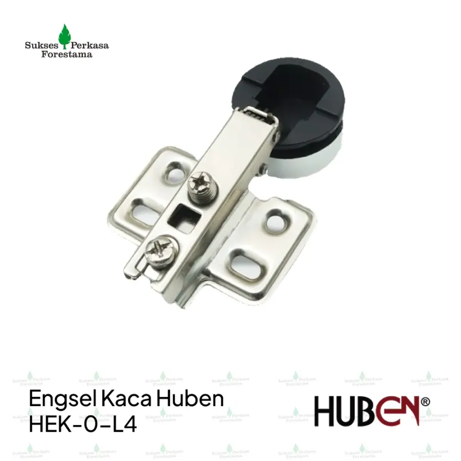 Engsel Kaca Huben HEK-0-L4 Ø26 mm Chrome - Lurus