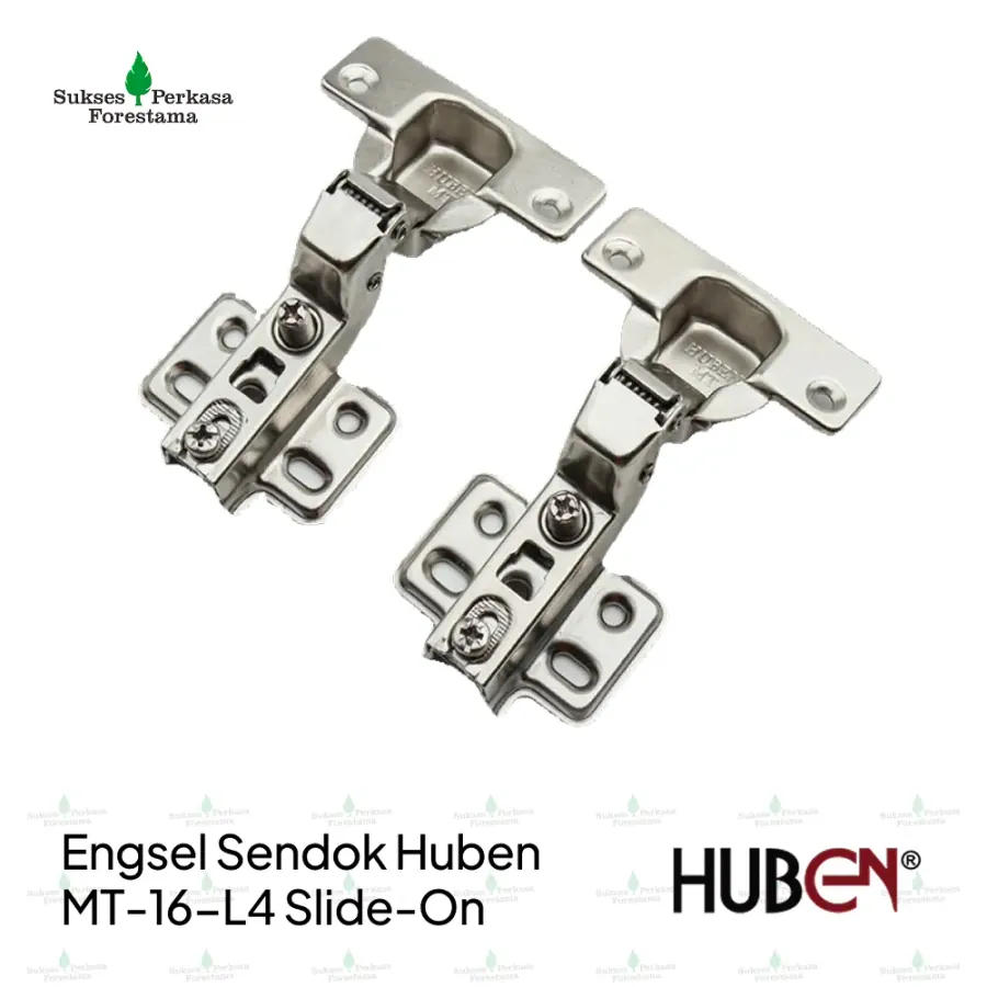 Engsel Sendok Huben Slide-On MT-16-L4 Ø35 mm - Full Bengkok